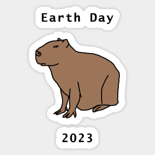 Capybara Earth Day 2023 Sticker